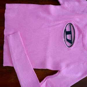Long sleeve ribbed top